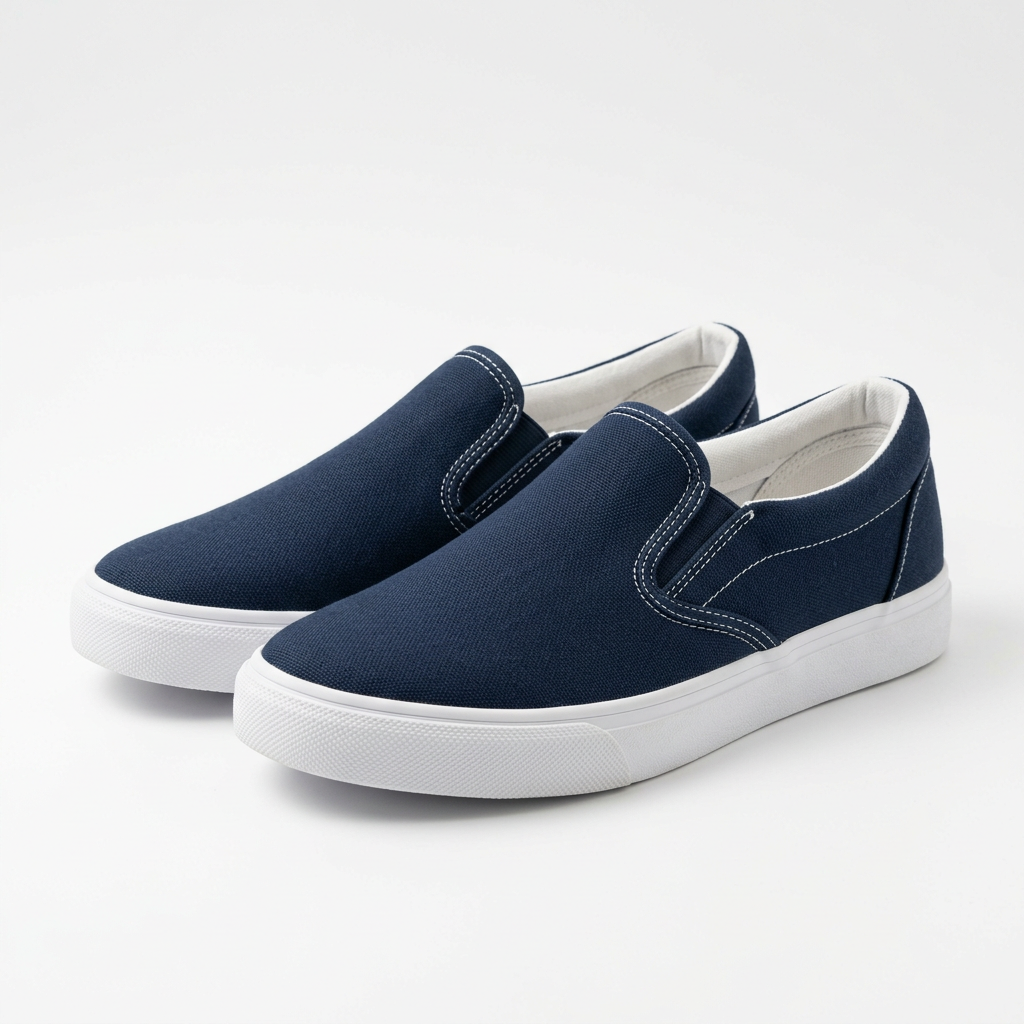 AI-generated Casual Canvas Slip-Ons sample concept