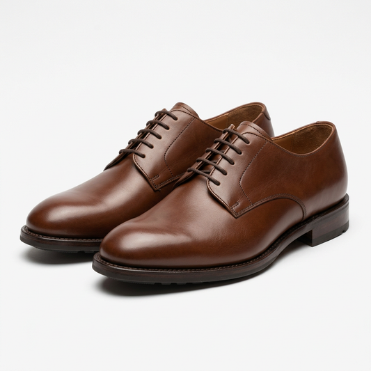 AI-generated Brown Formal Derby Shoes sample concept